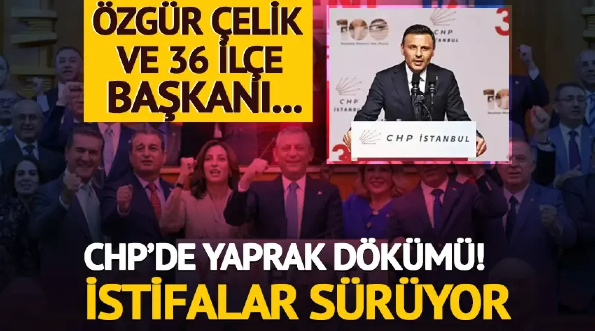 İstanbul CHP'de Toplu İstifa! İl Başkanı Özgür Çelik ve 39 Yönetici Yeni Parti'ye Katılıyor