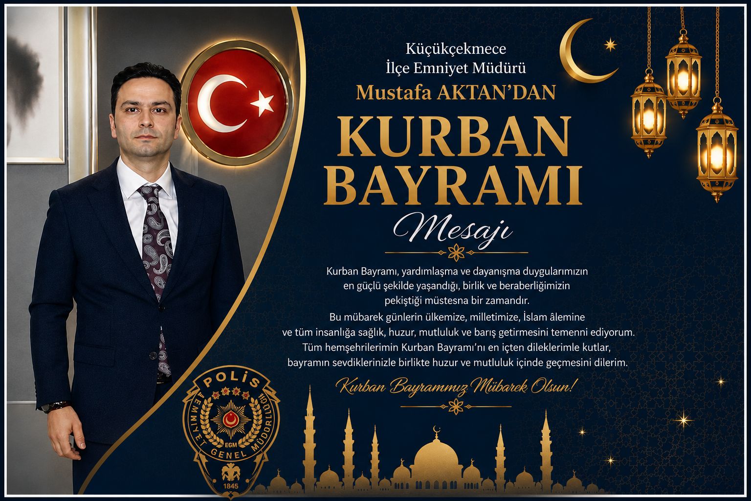 Mustafa AKTAN’dan Kurban Bayramı Mesajı