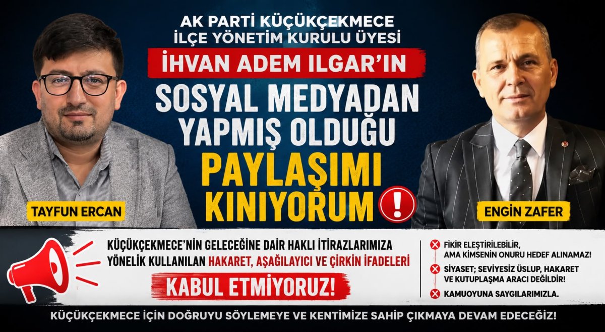 Engin Zafer, Adem Ilgar’ın Sözlerini Kınadı