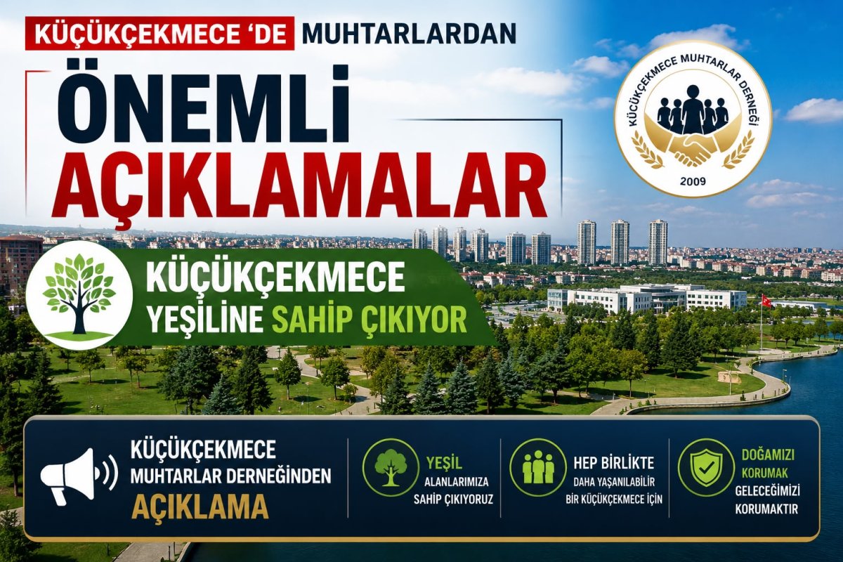 Küçükçekmece Muhtarlarından 5870 Parsel İçin Ortak Çağrı: “Rezerv ve Kamusal Niteliği Korunsun