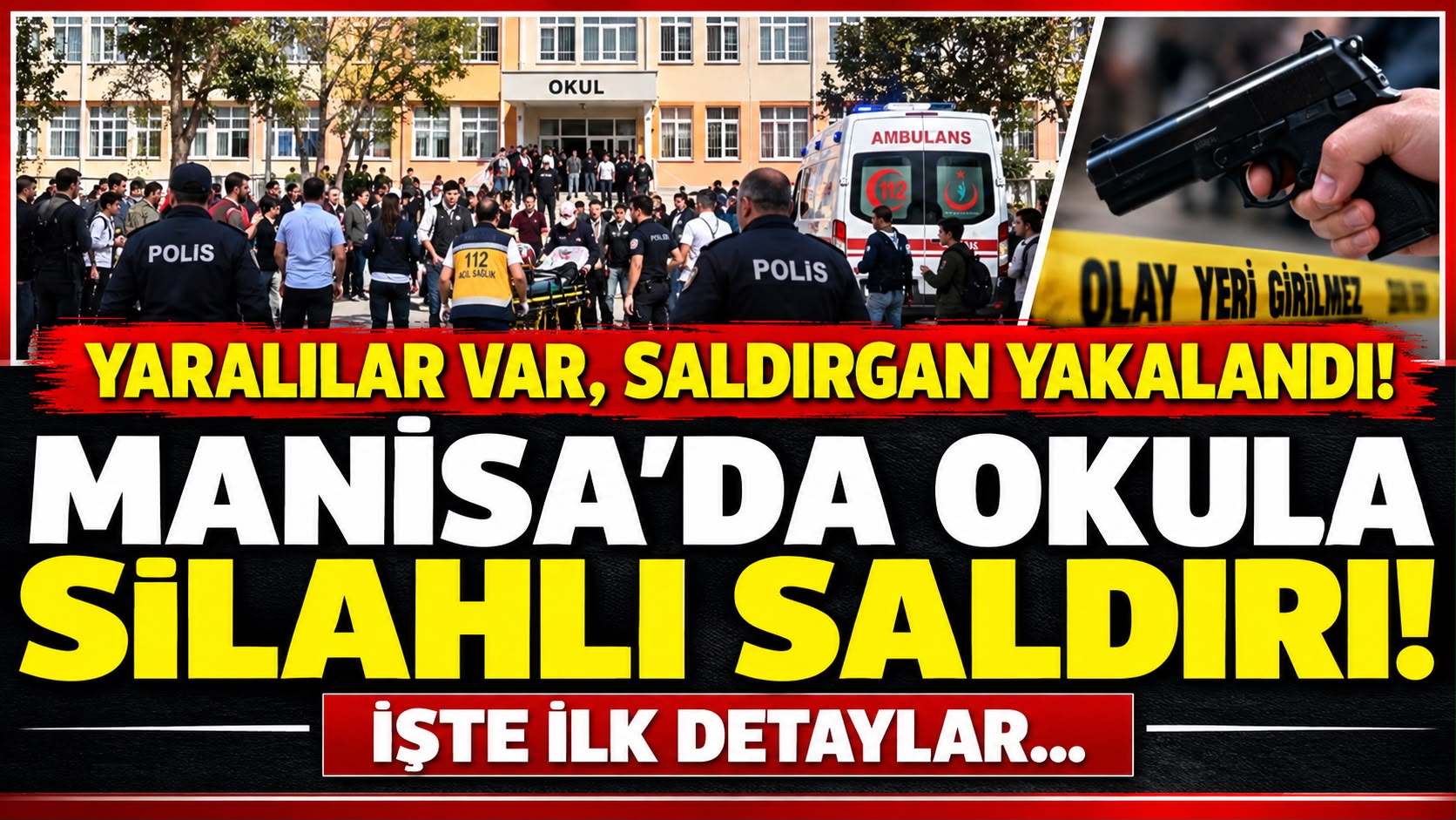 SON DAKİKA | Turgutlu’da okul önünde silahlı saldırı: 10 öğrenci yaralandı, 2’sinin durumu ağır