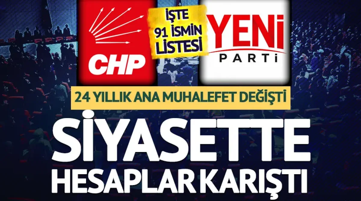 TBMM'de Siyasi Dengeler Değişti: Yeni Parti Ana Muhalefet Oldu, CHP Beşinci Sıraya Geriledi