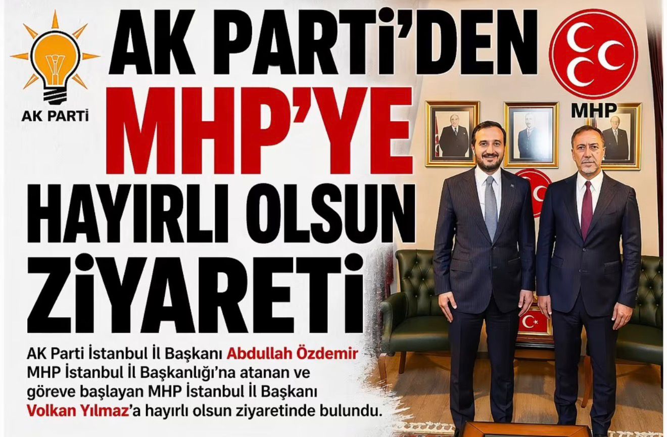 AK Parti İstanbul İl Başkanı Abdullah Özdemir’den MHP İstanbul İl Başkanı Volkan Yılmaz’a Hayırlı Olsun Ziyareti