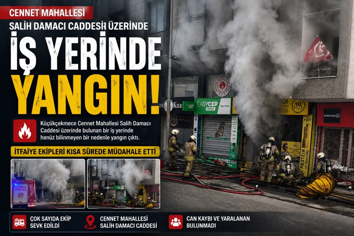 Küçükçekmece'de Kozmetik Dükkânında Yangın: İş Yerinde Büyük Maddi Hasar Oluştu