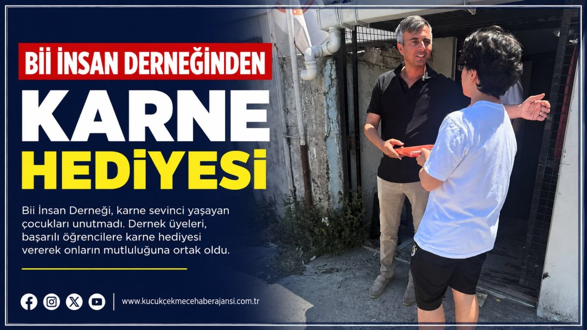 Bİİ İnsan Derneği'nden Karne Hediyesi: Küçükçekmece'de 200 Öğrencinin Yüzü Güldü